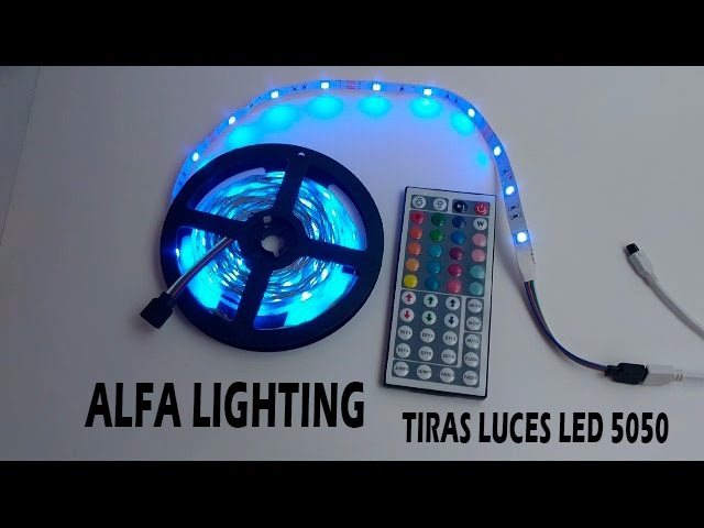 Alfa Lighting - Tira luces LED 5050 5 metros cambia color con mando 