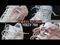 4 NEW WAYS TO LACE YEEZY 700s (Featuring Yeezy 700 'Inertia') With On Feet