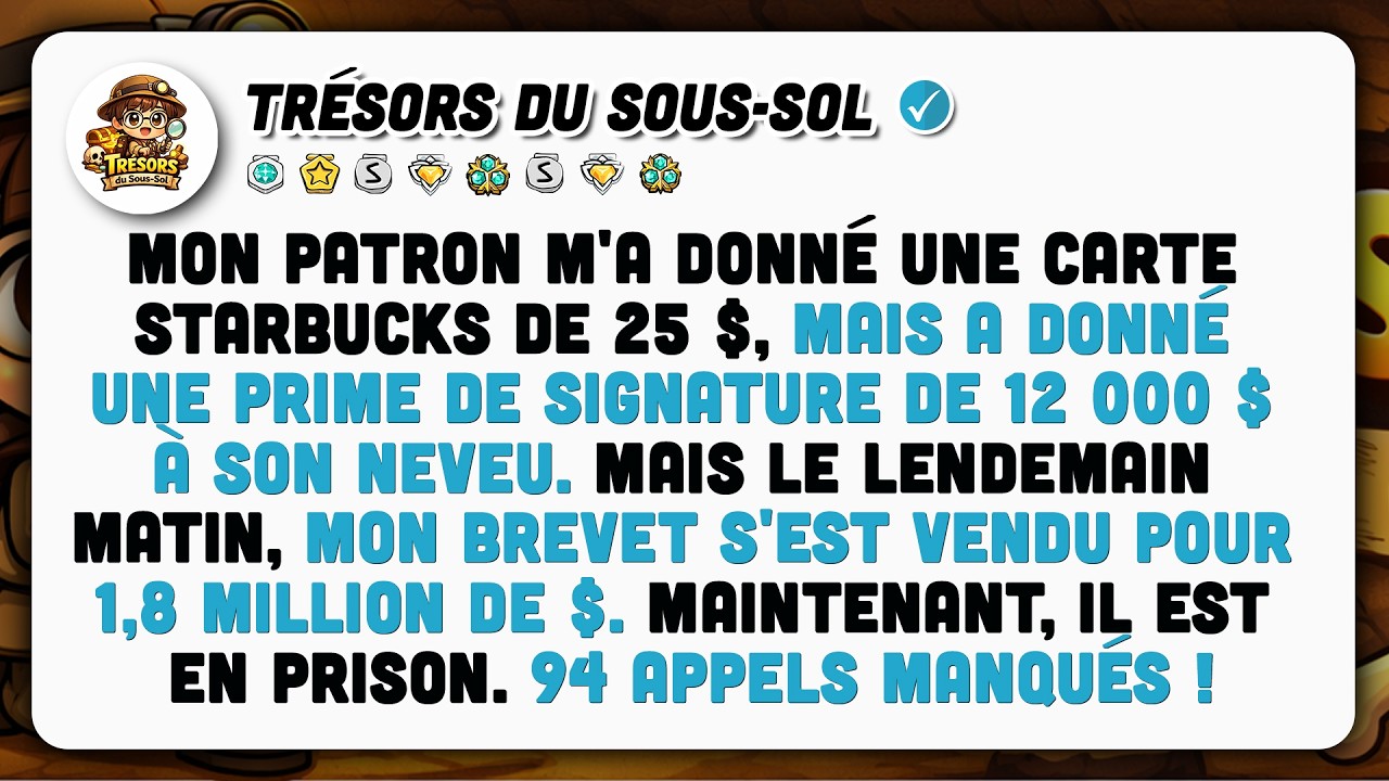 Ma Retraite : 25 Duboss, 12k Duboss,12k Au Neveu. J'ai Vendu Mon Brevet Pour 1,8 Million $.