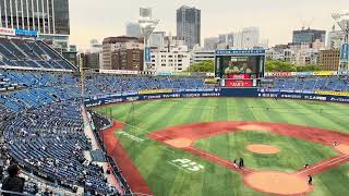 【座席・見え方】横浜スタジアム　Bay View seat Star side 14通路 34段 16 （端から3番目）光景