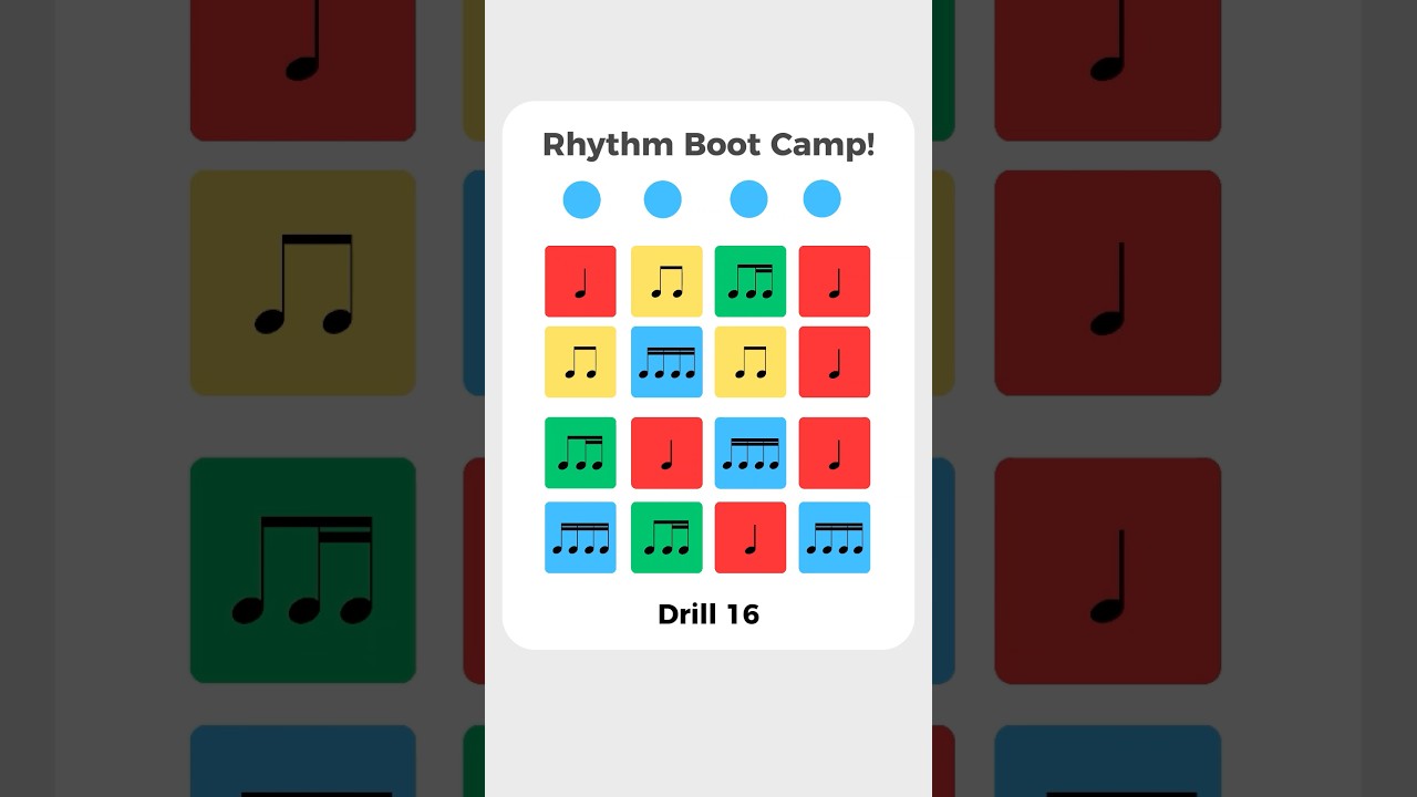 Rhythm Bootcamp Drill 16 | Eighth Note and Sixteenth Note Combos