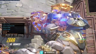 Overwatch Doomfist God ZBRA Predator Of Eichenwalde -POTG-