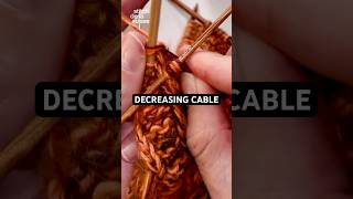 How to Hide your Cable Decrease #knittingtips