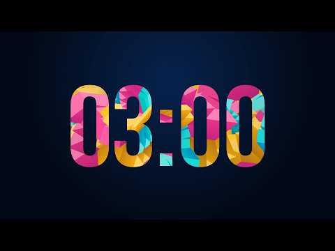 3 Minute Countdown Timer ⏱️ | 180 Second Countdown Clock