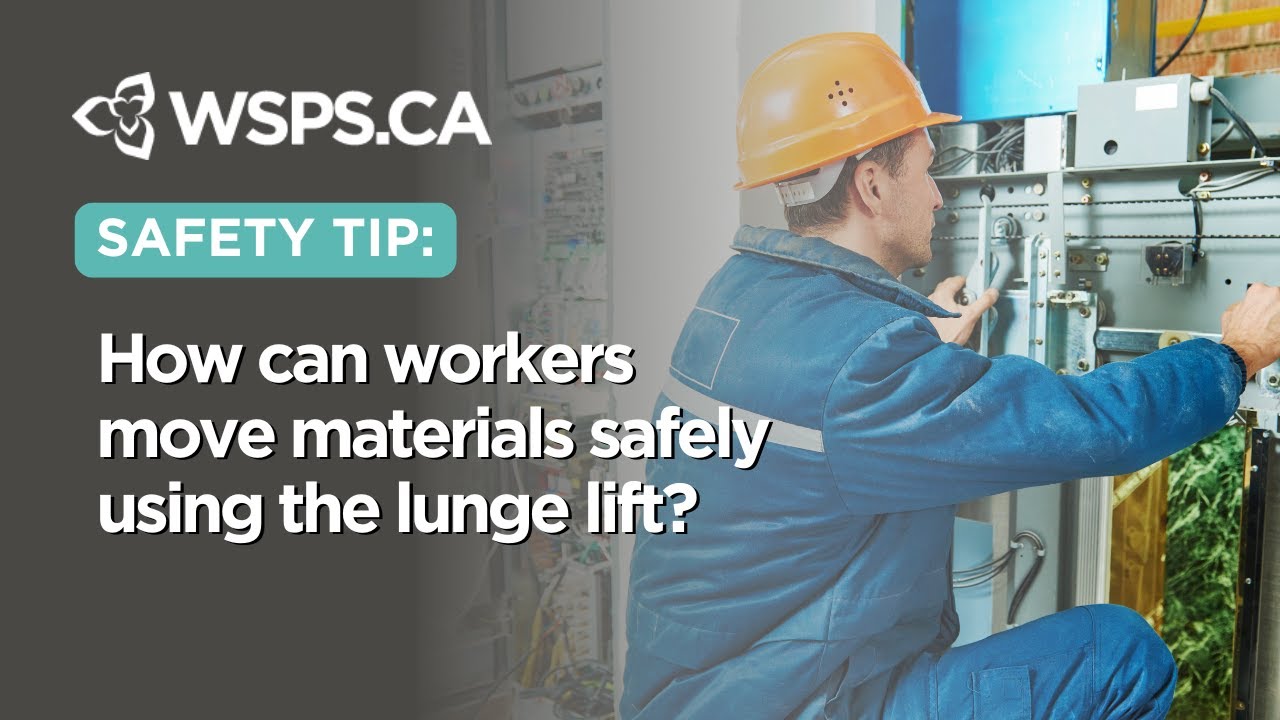 Quick Safety Tips: How can workers move materials safely using the lunge lift?