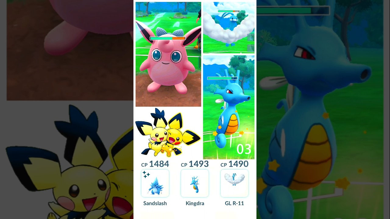 Kingdra 🌊 Shiny ✨ Sandslash ❄️ Altaria 💥 || @pokemonmaster7768 #shorts #pokemongo #shiny