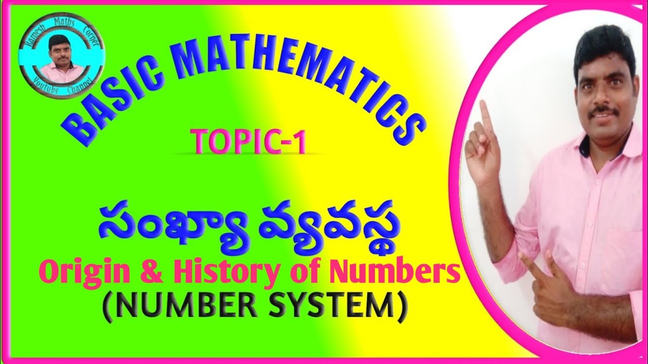 Number System | సంఖ్యా వ్యవస్థ | Basic mathematics|Origin &History of Numbers  
