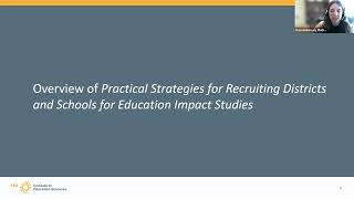 SEER Webinar 6: Challenges & Strategies for Study Recruitment in Education Research on Aug 21, 2024