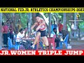 Triple Jump Junior women Abinaya Sri 12.41m || Federaration Cup Jr Athletics Championships 2023