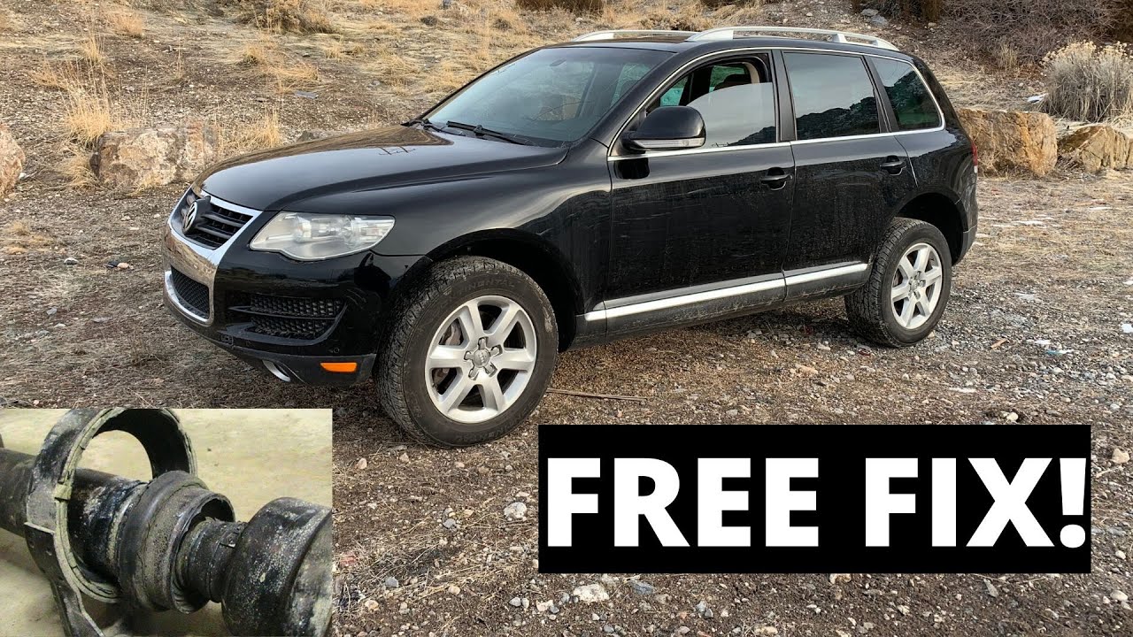 How to Repair a VW Touareg Center Driveshaft Bearing FOR FREE!