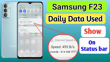 Samsung F23 Daily Data Usage Setting/samaung f23 Enable Data Usage Notification Bar