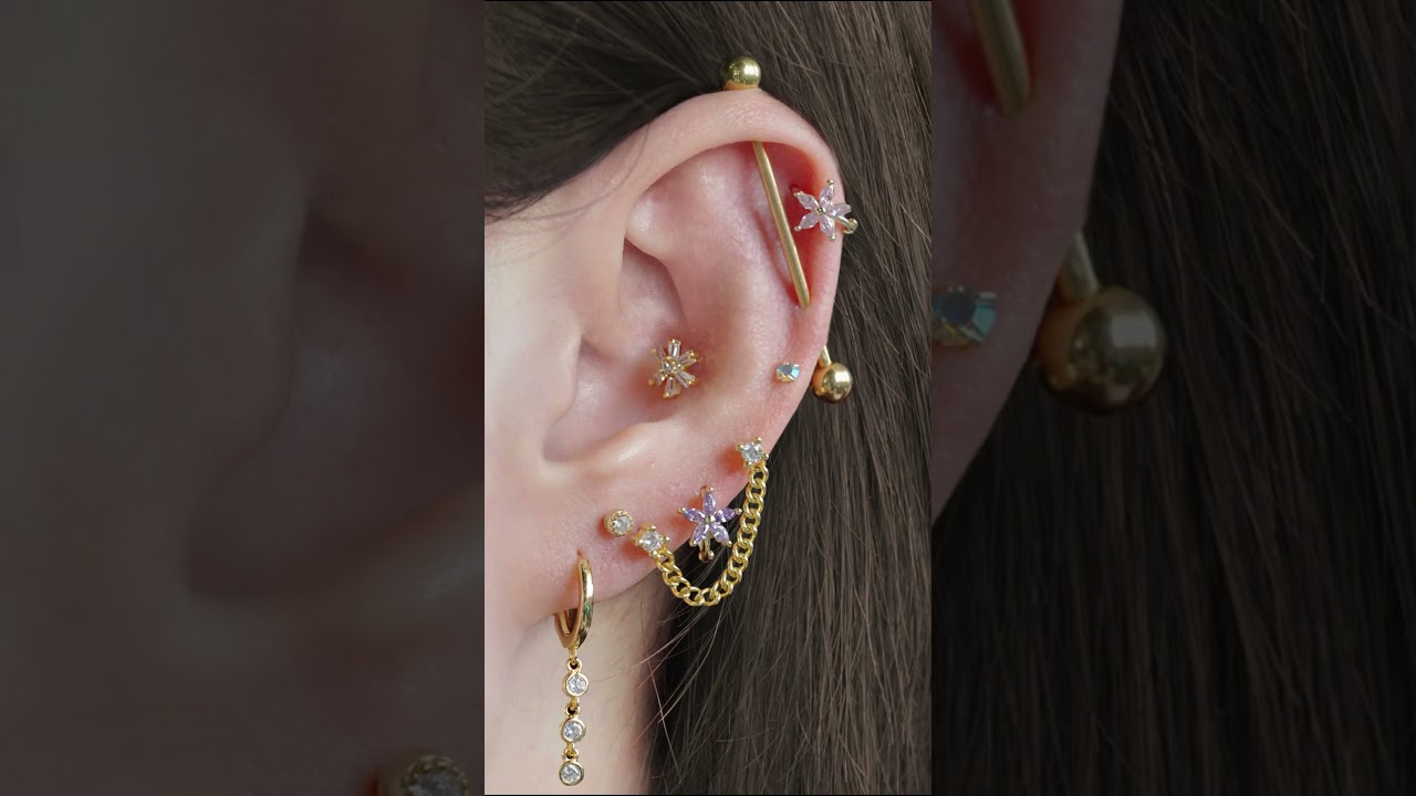 Floral Hoop Earrings: 5 Piercing Ideas for a Blossoming Look | Erica Jewels | Piercing Jewelry