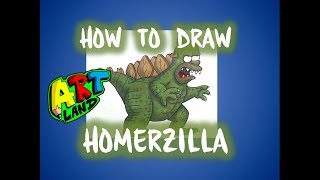 How to Draw Homerzilla