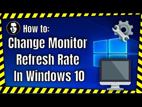 How To Change The Monitor Refresh Rate In Windows 10/11 - Fix Low FPS Cap In Gaming Monitors 2024 hqdefault