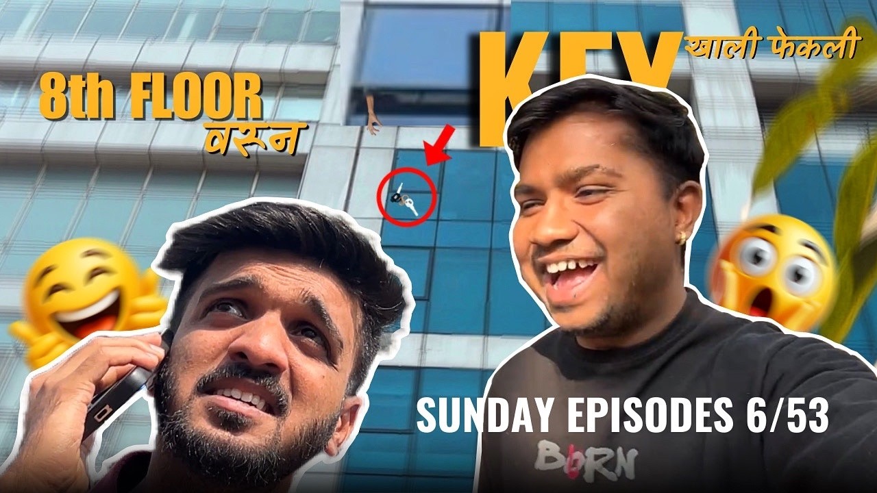 Deepak ने चाबी मागितली… आणि Zeeshan ने 8th Floor वरून खाली फेकली! 😱😂 | Marathi Vlog | EPISODES 6/52