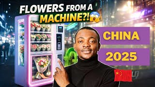 Flowers from a Machine?! 😱 Fresh Flower Vending Machine in China | 2025
