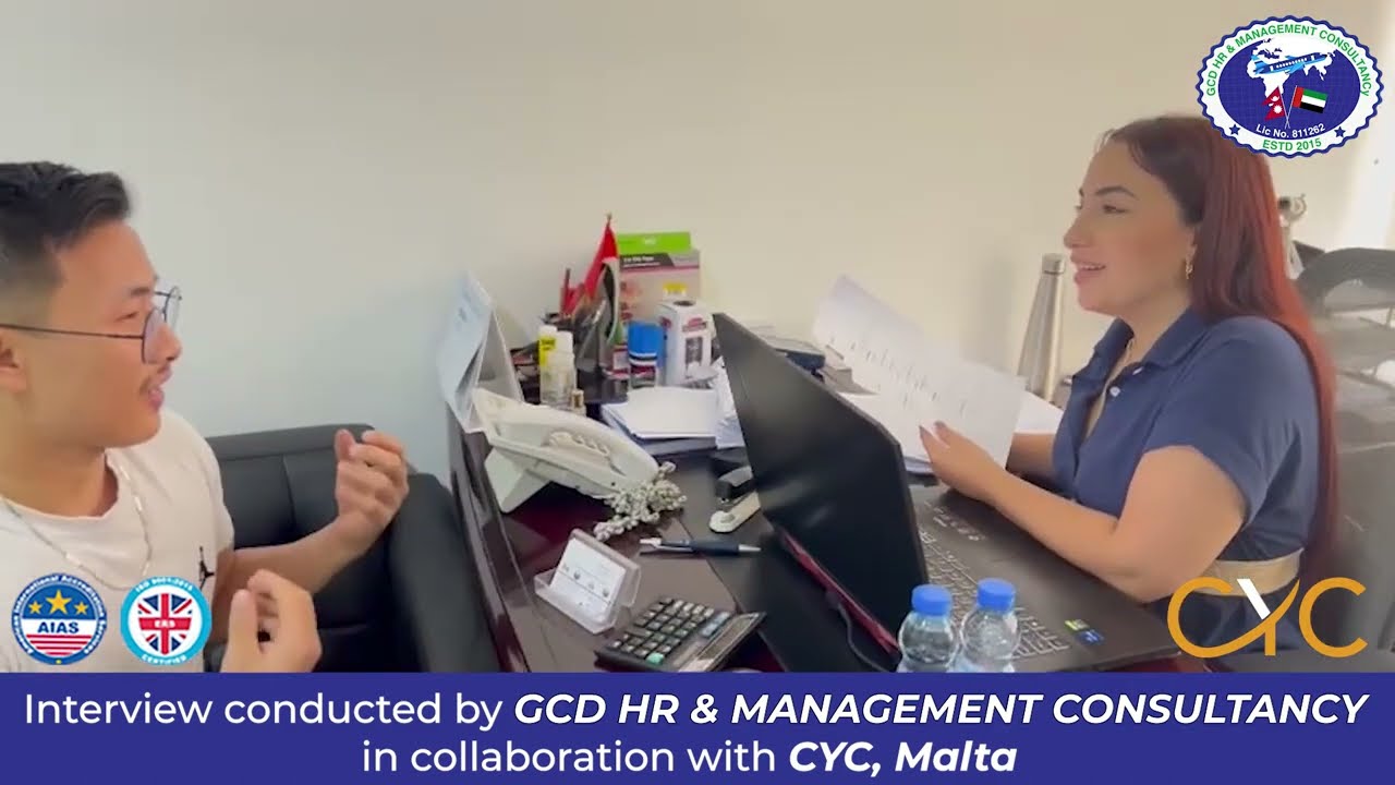 Successfully conducted interview for Malta & Italy in collaboration with CYC, Malta