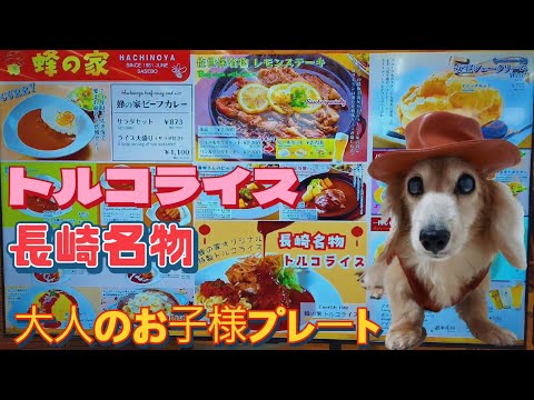 【犬モッパン】長崎名物トルコライス蜂の家 #お犬様ランチ #大人のお子様プレート #長崎グルメ #犬モッパン #蜂の家 #mukbang