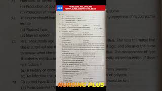 #28 #DMER ESIC WCL DHS RRB #STAFF NURSE COMPETETIVE EXAM