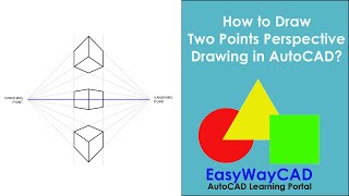 How to draw Two point Perspective Drawing in AutoCAD Software? screenshot 4