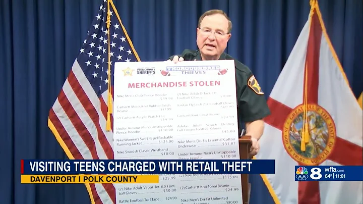 8 visiting teens charged with retail theft; Tampa roof rescue | Tampa Bay headlines