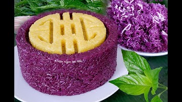 Xôi Lá Cẩm Nước Cốt Dừa Không Cần Ngâm Nếp