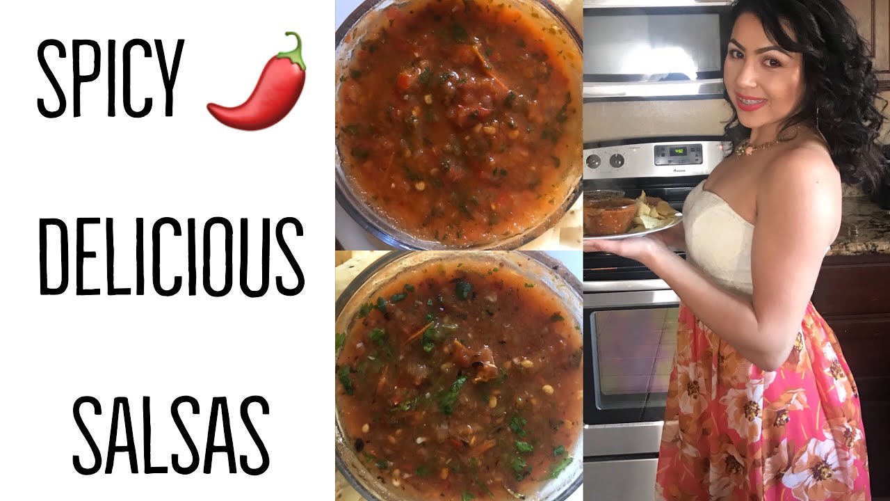Cooking With Me My 2 Favorite Spicy Salsas YouTube