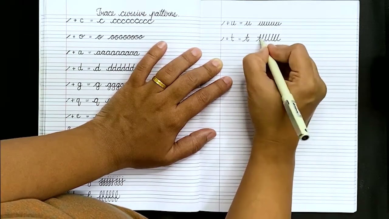 Cursive Pattern | Cursive Pattern for Sr KG kids | Cursive Pattern Tracing