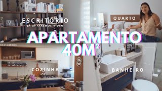 TOUR PELO MEU APARTAMENTO DE 40M²