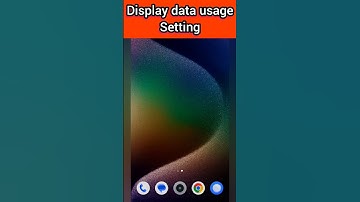 How to use display data usage in notification drawer in realme#shorts