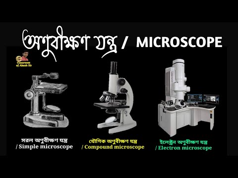 অণুবীক্ষণ যন্ত্র | মইক্রোস্কোপ | Microscope | Microscope in bengali |বিভিন্ন প্রকার অণুবীক্ষণ যন্ত্র