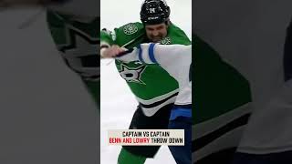 Jamie Benn vs Adam Lowry, CAPTAINS DROP THE GLOVES