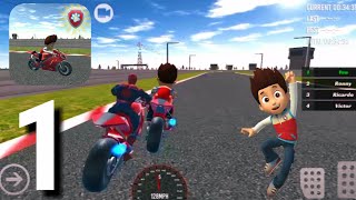 Paw Ryder Moto Patrol Race 3D Gameplay Walkthrough Part 1| Paw Patrol | Paw Ryder | 3D Games #Bike screenshot 1