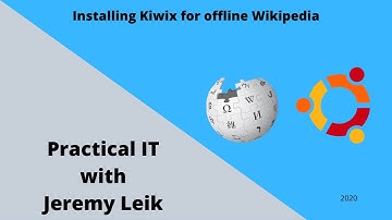Installing Kiwix Offline Wikipedia on Ubuntu
