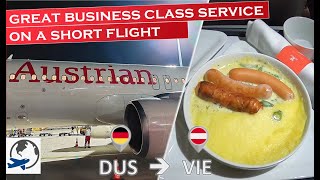 Austrian Airlines Business Class A320 with great service | Trip report | Düsseldorf to Vienna