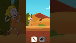 Stupid Girl Saved From Snake