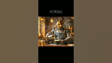 Steampunk Robot Barista Creates Magical Latte Art 🤖☕ | CGI Wonders #Shorts