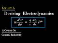 Lecture 3. Special Relativity : Deriving Classical Electrodynamics | A Course On General Relativity