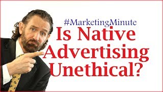 Marketing Minute 070: “What Is Native Advertising” (Digital Marketing / Social Media)