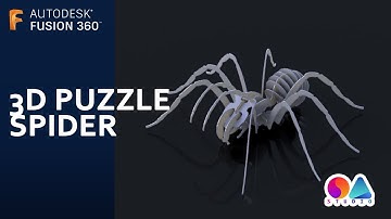 Fusion 360 Tutorial (Ep 09) - 3D PUZZLE - Spider