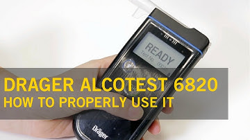 How to Use the Drager AlcoTest 6820 Breathalyser