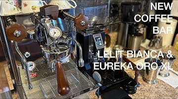 Lelit Bianca V3 & Eureka Oro Mignon XL - New Coffee Bar Setup And I Make A Cappuccino