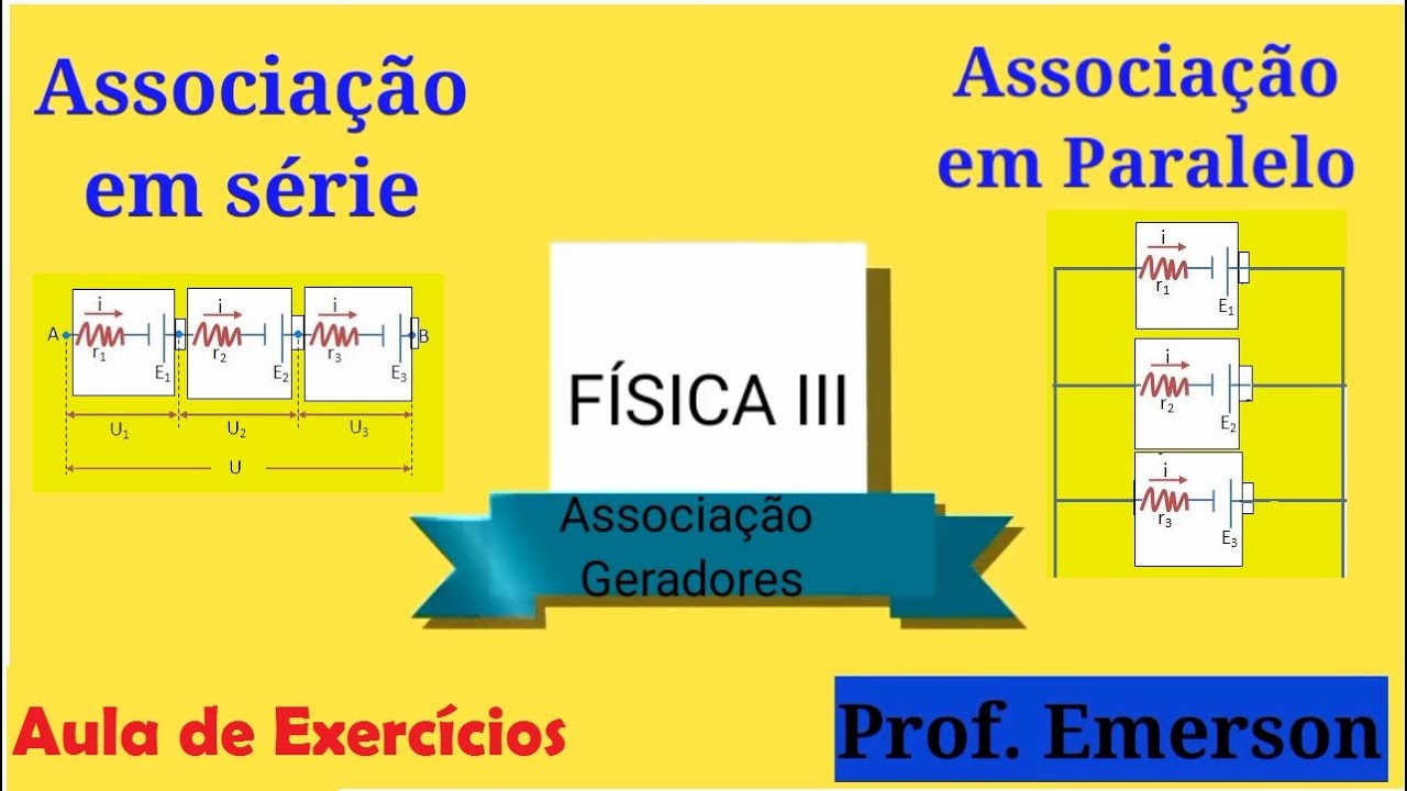EXERCÍCIOS DE ASSOCIAÇÃO DE GERADORES