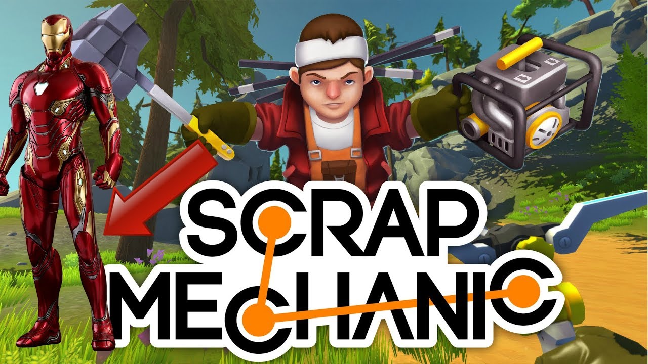 Scrap mechanic Project IRON MAN part 1 Legs/jambes