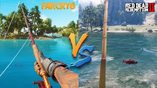 FISHING - Far Cry 6 vs Red Dead Redemption 2 | Which is Best \& More Realistic ?