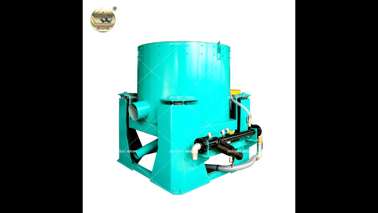 Automatic gold concentrator working process for rock and alluvial gold ore recovery
