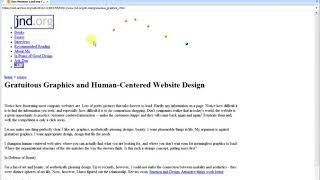 Don Norman - Gratuitous Graphics and Human Centered Website Design