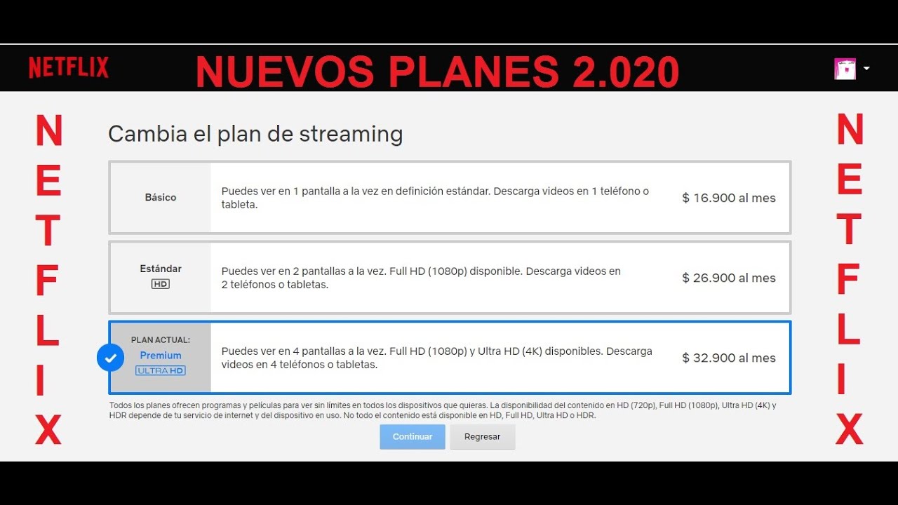 Como renovar cuenta netflix nuevos planes 2020