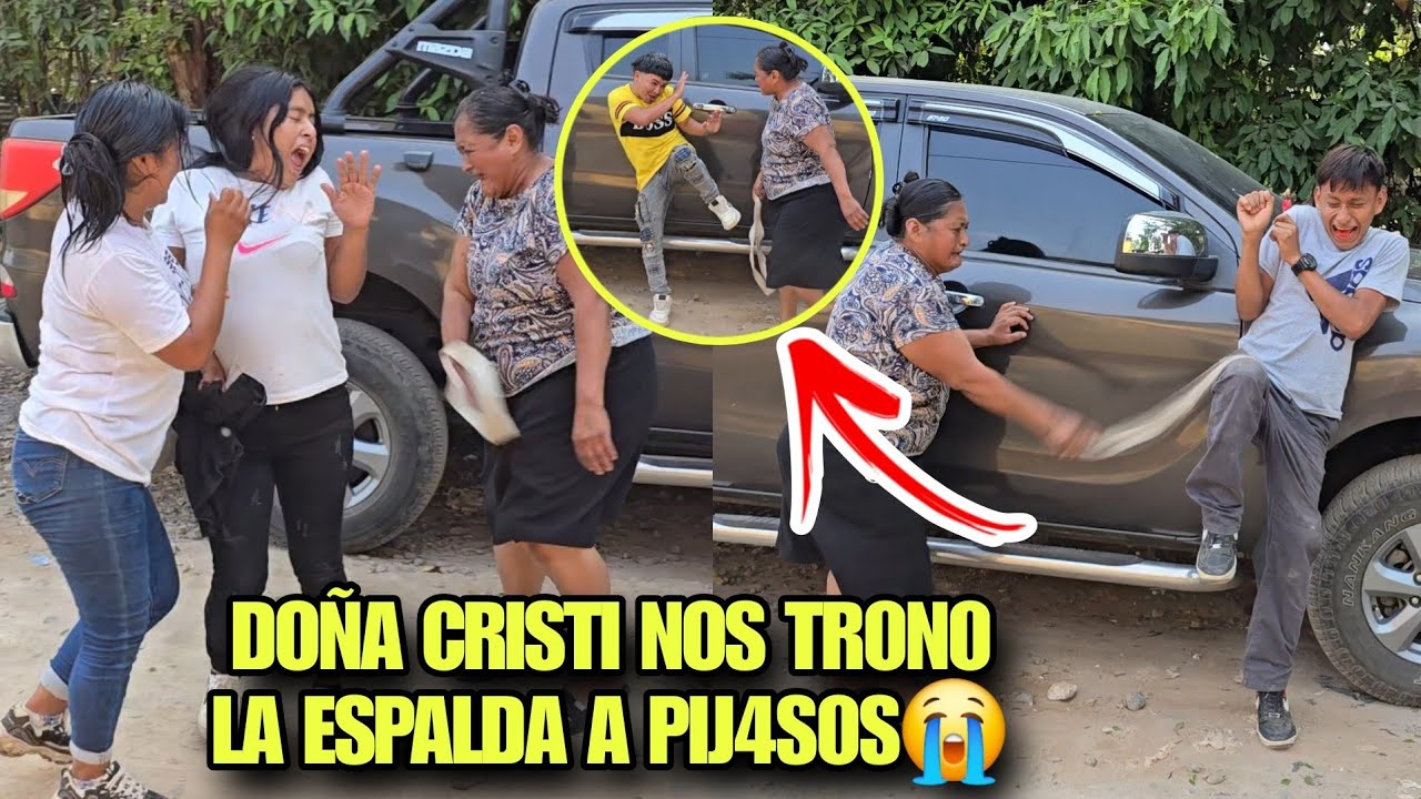 A Doña CRISTI No Le Gusto La Broma Y Nos Truena La Espalda A Puros Cinchasos Por Burr0s😱