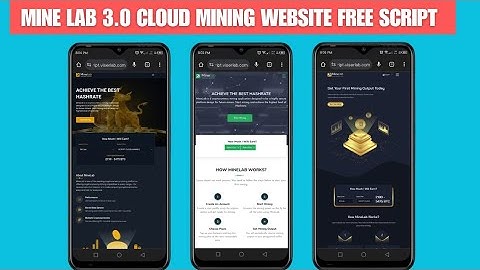 How To Make Cloud Crypto Mining Website Using MineLab Latest Version Script